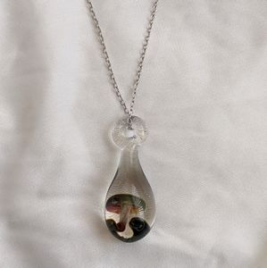 mushroom pendant necklace